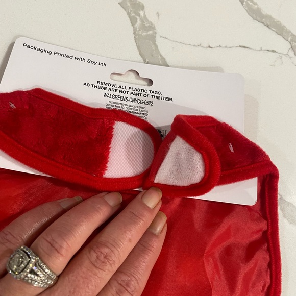 NWT Infants Baby's First Christmas Bib & Booties Set Red - Picture 6 of 12